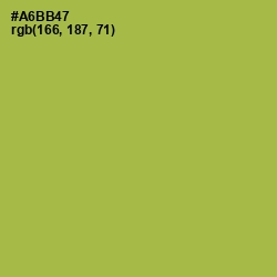 #A6BB47 - Olive Green Color Image