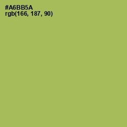 #A6BB5A - Olive Green Color Image