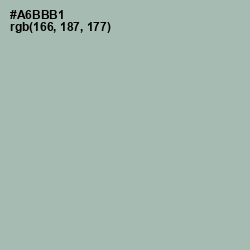 #A6BBB1 - Tower Gray Color Image