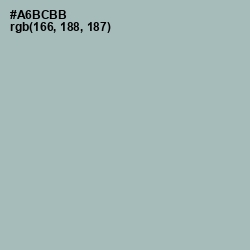 #A6BCBB - Tower Gray Color Image