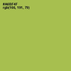 #A6BF4F - Olive Green Color Image