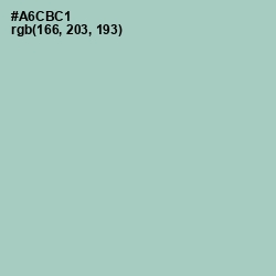 #A6CBC1 - Opal Color Image