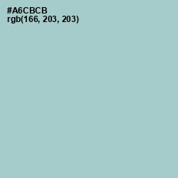 #A6CBCB - Opal Color Image