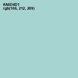 #A6D4D1 - Aqua Island Color Image