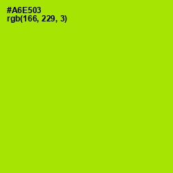 #A6E503 - Inch Worm Color Image