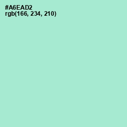 #A6EAD2 - Water Leaf Color Image