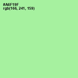 #A6F19F - Mint Green Color Image