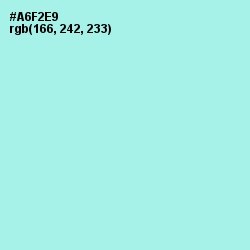 #A6F2E9 - Ice Cold Color Image