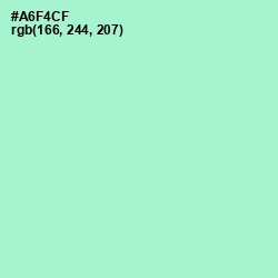 #A6F4CF - Magic Mint Color Image