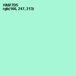 #A6F7D5 - Magic Mint Color Image