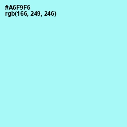 #A6F9F6 - Ice Cold Color Image
