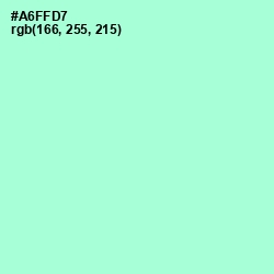 #A6FFD7 - Magic Mint Color Image