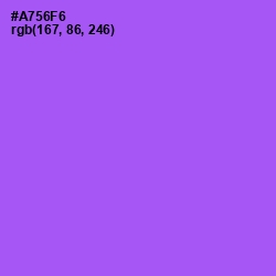 #A756F6 - Medium Purple Color Image