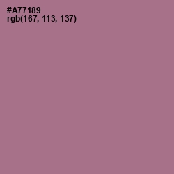 #A77189 - Turkish Rose Color Image