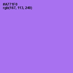 #A771F0 - Lavender Color Image