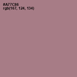 #A77C86 - Turkish Rose Color Image