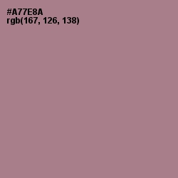 #A77E8A - Turkish Rose Color Image