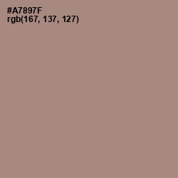 #A7897F - Pharlap Color Image