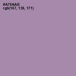 #A78AAB - Amethyst Smoke Color Image