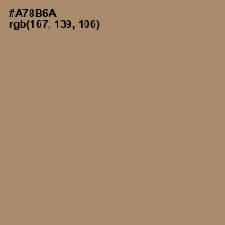 #A78B6A - Sandal Color Image