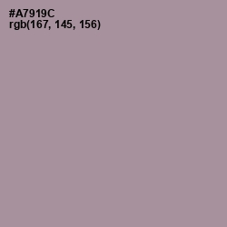 #A7919C - Dusty Gray Color Image