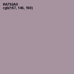 #A792A0 - Amethyst Smoke Color Image