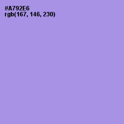 #A792E6 - Dull Lavender Color Image
