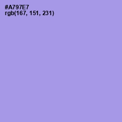 #A797E7 - Dull Lavender Color Image