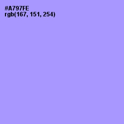 #A797FE - Dull Lavender Color Image