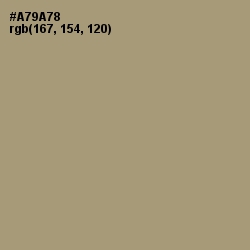 #A79A78 - Donkey Brown Color Image