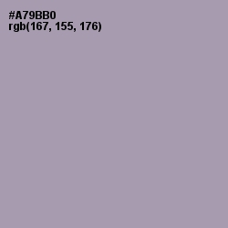 #A79BB0 - Amethyst Smoke Color Image