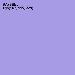 #A79BE5 - Dull Lavender Color Image