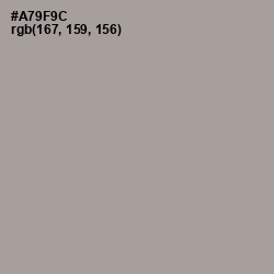#A79F9C - Dusty Gray Color Image