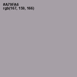 #A79FA6 - Amethyst Smoke Color Image