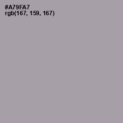 #A79FA7 - Amethyst Smoke Color Image