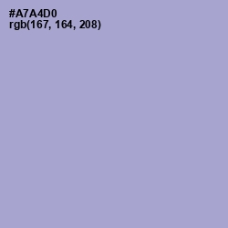#A7A4D0 - Wistful Color Image