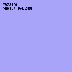 #A7A4F9 - Biloba Flower Color Image