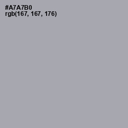 #A7A7B0 - Gray Chateau Color Image