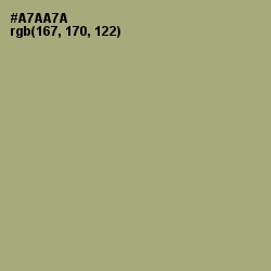 #A7AA7A - Green Smoke Color Image