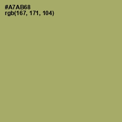 #A7AB68 - Green Smoke Color Image