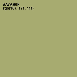 #A7AB6F - Green Smoke Color Image