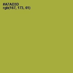 #A7AD3D - Lemon Ginger Color Image