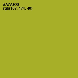#A7AE28 - Citron Color Image