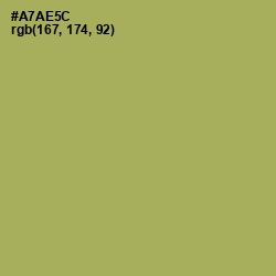 #A7AE5C - Olive Green Color Image