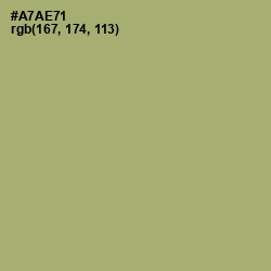 #A7AE71 - Green Smoke Color Image