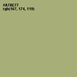 #A7AE77 - Green Smoke Color Image