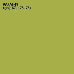 #A7AF49 - Olive Green Color Image