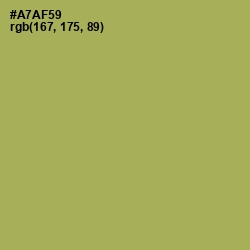 #A7AF59 - Olive Green Color Image