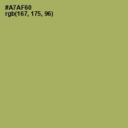 #A7AF60 - Green Smoke Color Image