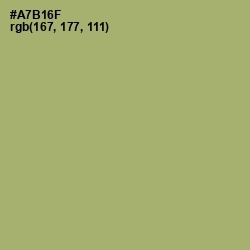 #A7B16F - Green Smoke Color Image